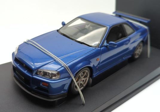 AUTOart Performance 1/18 Nissan Skyline R34 GT-R 1999 Blue 77301 - Used