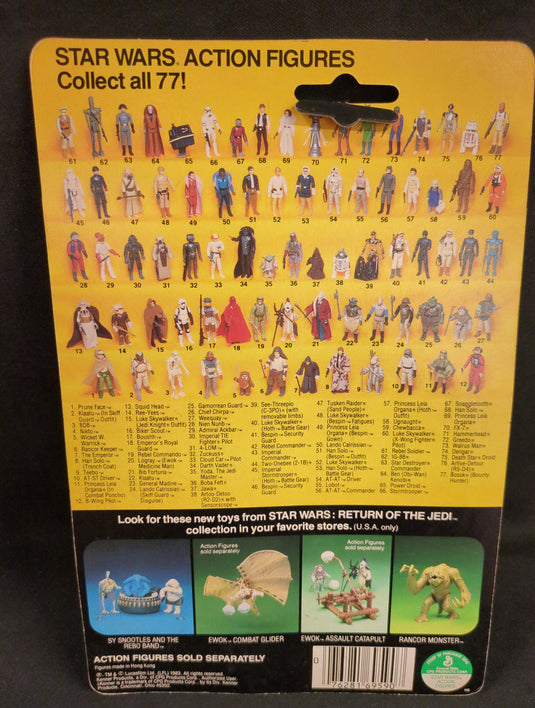 Vintage Kenner Star Wars Prune Face 3.5-Inch Action Figure (77-Back Card) - Used