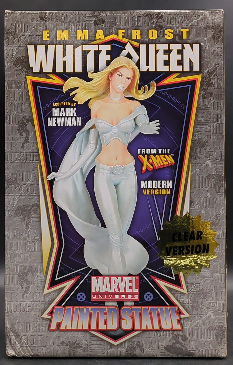 Laden Sie das Bild in Galerie -Viewer, Bowen Designs Emma Frost White Queen Painted Statue (Clear Version) - Used
