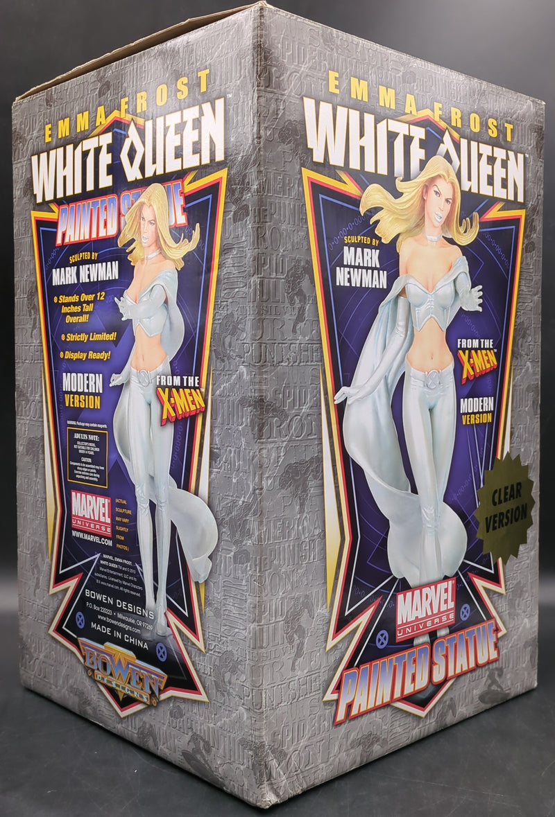 Laden Sie das Bild in Galerie -Viewer, Bowen Designs Emma Frost White Queen Painted Statue (Clear Version) - Used
