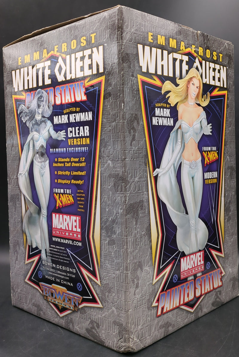 Laden Sie das Bild in Galerie -Viewer, Bowen Designs Emma Frost White Queen Painted Statue (Clear Version) - Used
