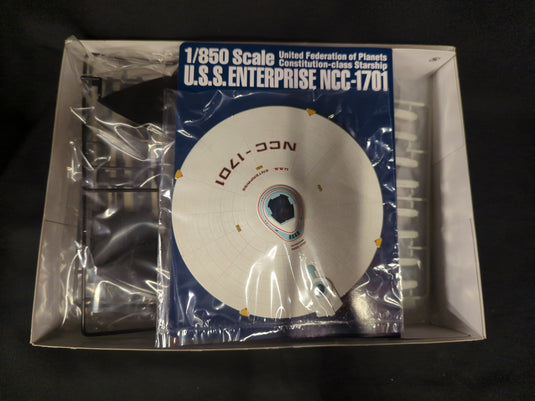 Bandai Precision Model Kit USS Enterprise NCC-1701 1/850 Scale - Used