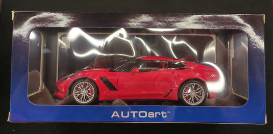 AUTOart Composite 1/18 Chevrolet Corvette C7 Z06 Torch Red 71262 - Used