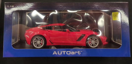 AUTOart Composite 1/18 Chevrolet Corvette C7 Z06 Torch Red 71262 - Used