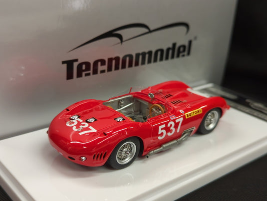 Tecnomodel 1/43 Mythos Maserati 450S 1957 #537 Mille Miglia Driver Moss Jenkins - Used