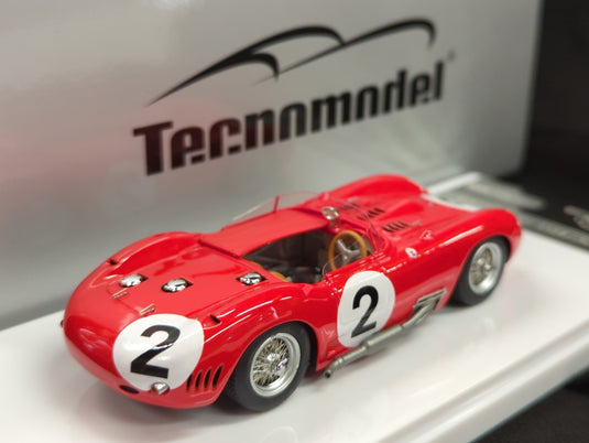 Tecnomodel 1/43 Mythos Maserati 450S 1957 #2 Le Mans Driver Behra Simon - Used