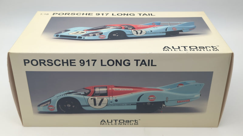 Load image into Gallery viewer, AUTOart Millennium 1/18 Porsche 917L #17 24h Le Mans 1971 Light Blue Orange - Used
