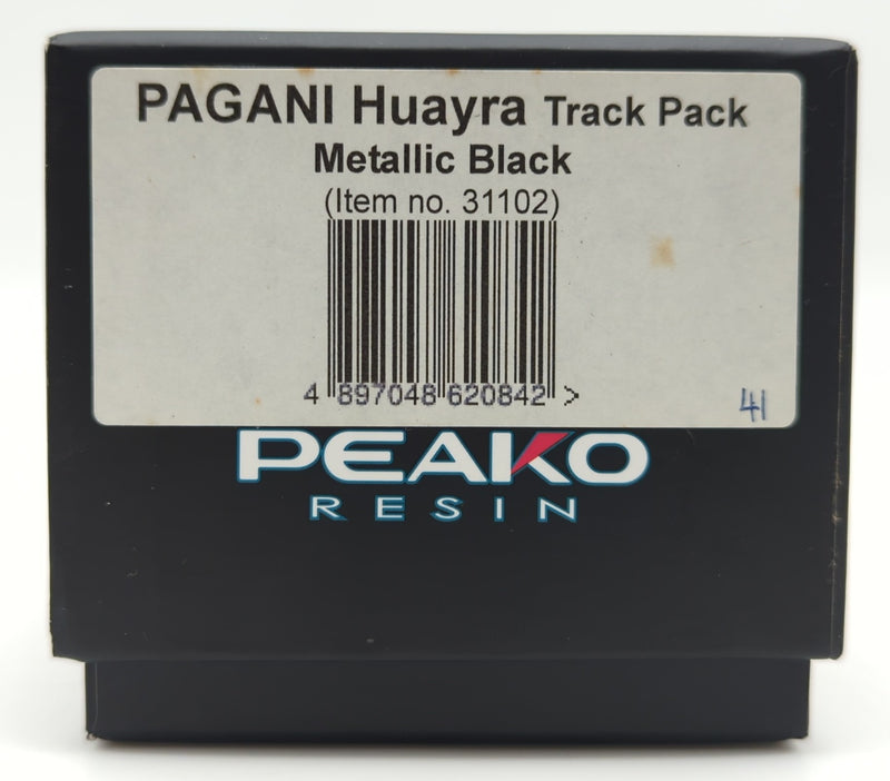Carica immagine in Galleria Viewer, PEAKO 1/43 Pagani Huayra Track Pack Metallic Black 31102 - Used

