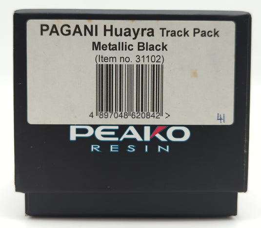 PEAKO 1/43 Pagani Huayra Track Pack Metallic Black 31102 - Used