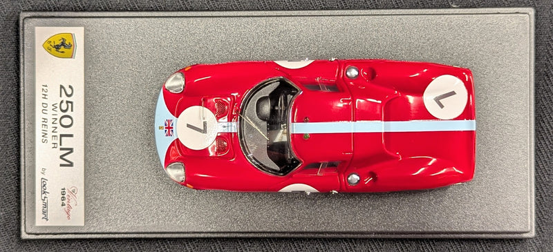 Carica immagine in Galleria Viewer, Looksmart 1/43 Ferrari 250 LM #7 Winner 12H Reims 1964 Graham Hill Jo Bonnier - Used
