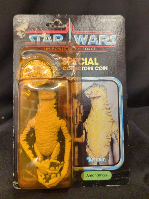 Vintage Kenner Star Wars Amanaman 3.5-Inch Action Figure (92-Back Card) - Used