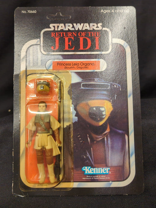 Vintage Kenner Star Wars Princess Leia Organa (Boushh Disguise) 3.5-Inch Figure (65-Back Card) - Used
