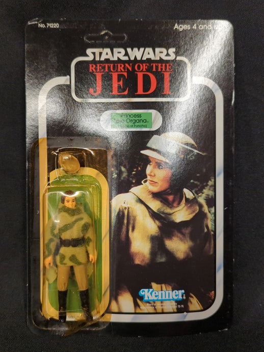 Vintage Kenner Star Wars Princess Leia Organa in Combat Poncho 3.5-Inch Figure (77-Back Card) - Used