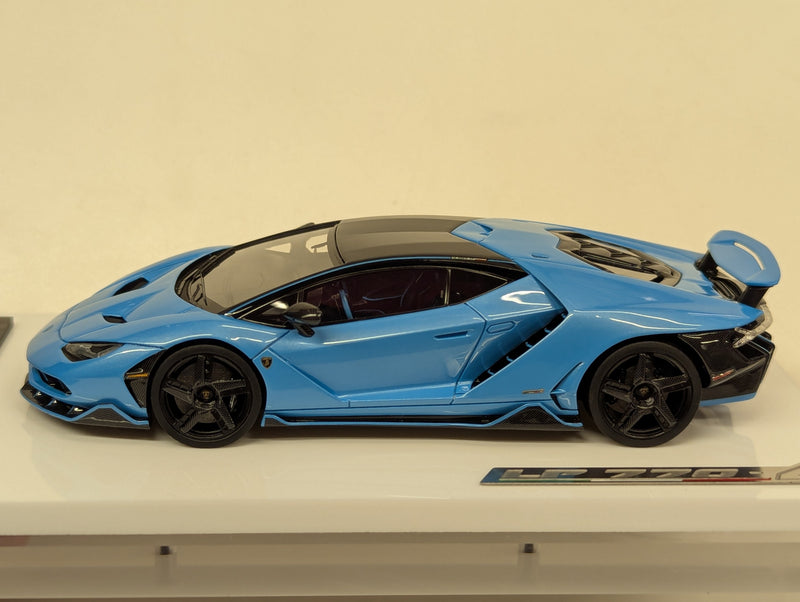 Carica immagine in Galleria Viewer, Make Up Eidolon 1/43 Lamborghini Centenario LP770-4 2016 Rear Wing up Blue - Used
