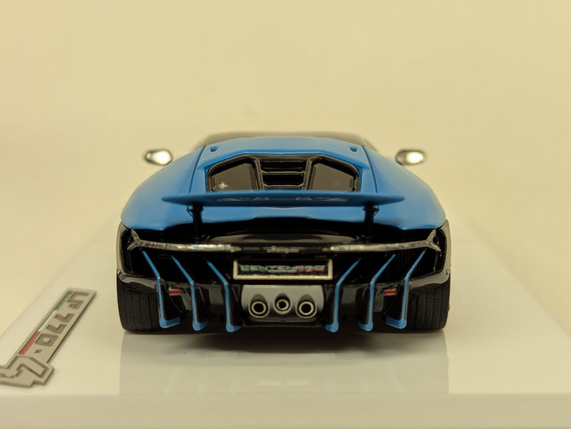 Carica immagine in Galleria Viewer, Make Up Eidolon 1/43 Lamborghini Centenario LP770-4 2016 Rear Wing up Blue - Used
