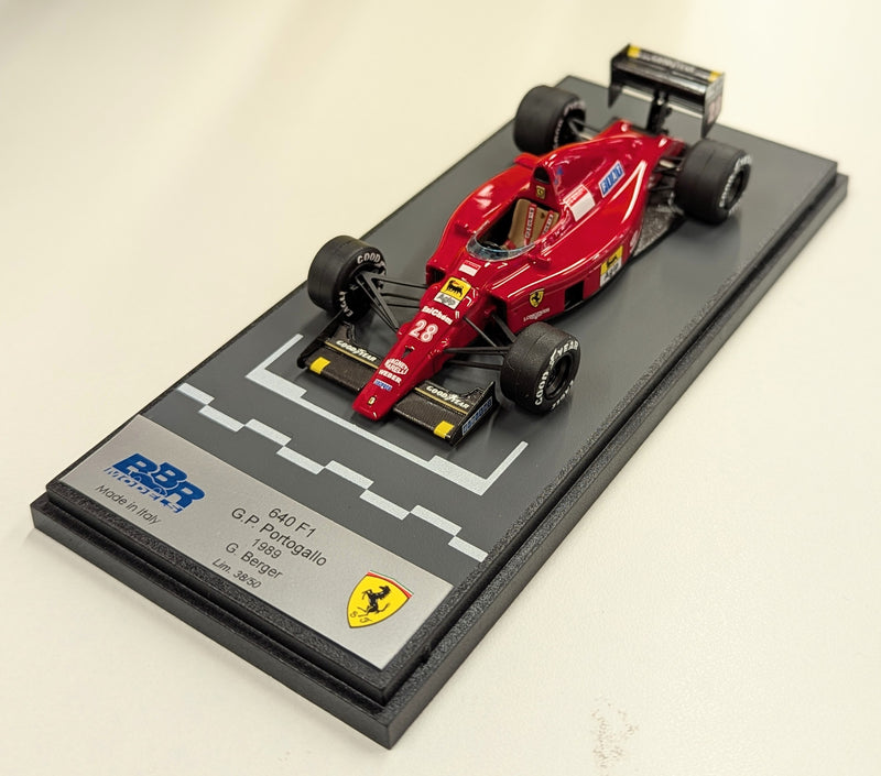Carica immagine in Galleria Viewer, BBR Models 1/43 Ferrari 640 G.P. Portogallo 1989 #28 P009 - Used
