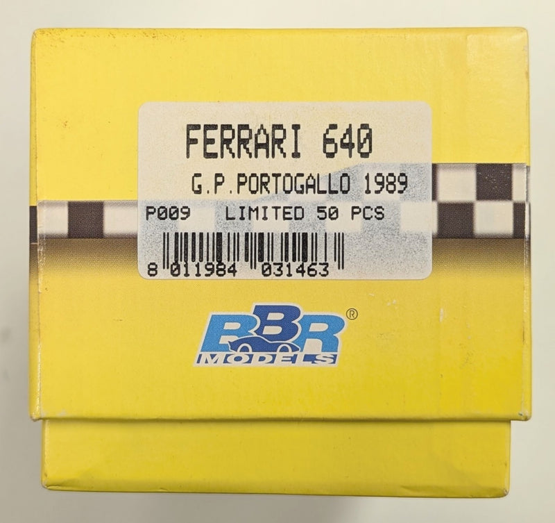 Carica immagine in Galleria Viewer, BBR Models 1/43 Ferrari 640 G.P. Portogallo 1989 #28 P009 - Used
