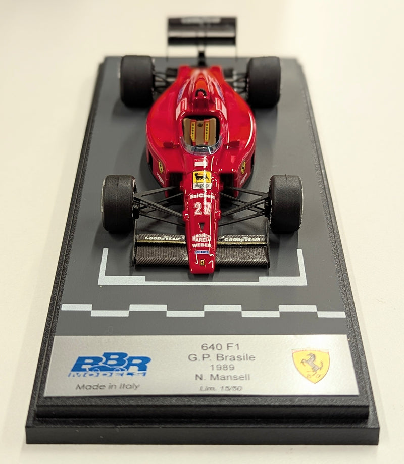 Carica immagine in Galleria Viewer, BBR Models 1/43 Ferrari 640 G.P. Brasile 1989 P008 - Used
