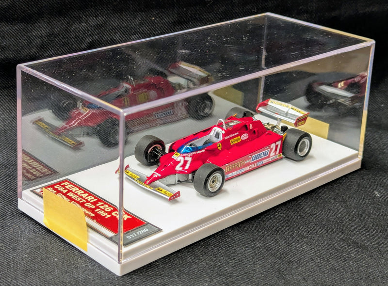 Carica immagine in Galleria Viewer, Tameo Kits 1/43 Ferrari 126 CK GP USA West 1981 Gilles Villeneuve TMB045 - Used

