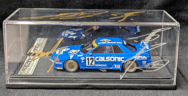 Carica immagine in Galleria Viewer, ignition model 1/43 Calsonic Skyline #12 R32 GT-R 1990 JTC Debut Win IG1282 - Used
