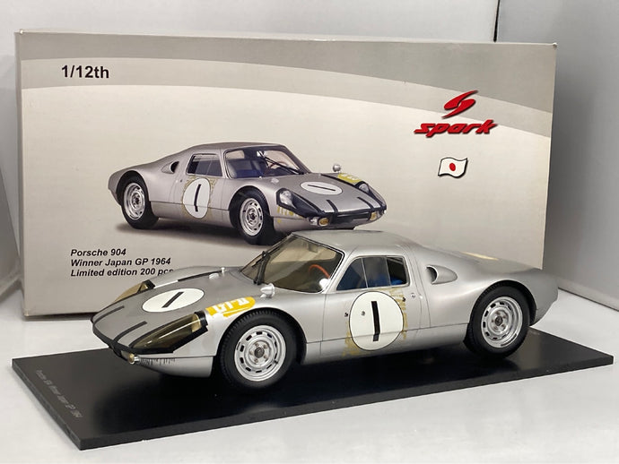 Spark Model 1/12 Porsche 904 #1 Winner Japan GP 1964 12SJ001 - Used