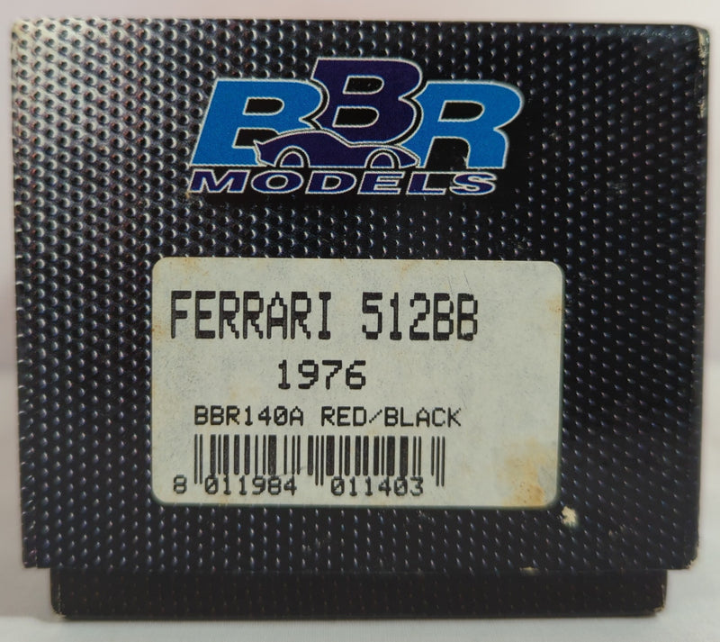 Carica immagine in Galleria Viewer, BBR Models 1/43 Ferrari 512BB 1976 Red Black BBR140A - Used
