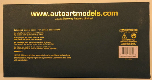 AUTOart Signature 1/18 Lexus LFA Whitest White 78831 - Used