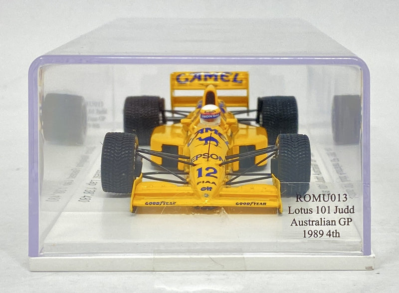 Laden Sie das Bild in Galerie -Viewer, Spark Model 1/43 Lotus Judd 101 Australian GP 1989 4th Nakajima Fastest Lap - Used
