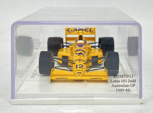 Spark Model 1/43 Lotus Judd 101 Australian GP 1989 4th Nakajima Fastest Lap - Used