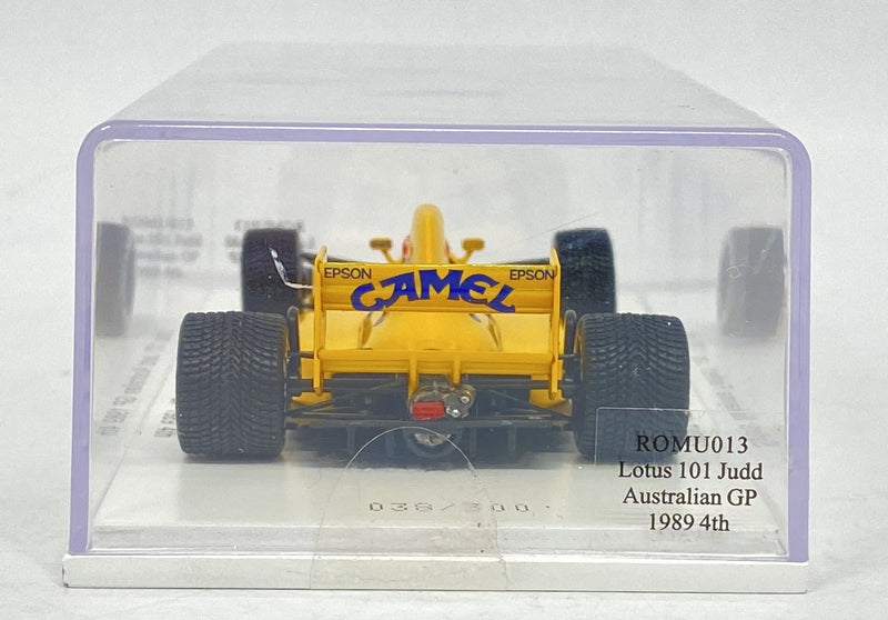 Laden Sie das Bild in Galerie -Viewer, Spark Model 1/43 Lotus Judd 101 Australian GP 1989 4th Nakajima Fastest Lap - Used
