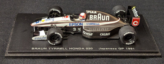 Spark Model 1/43 Braun Tyrrell Honda 020 Japanese GP 1991 Epson #3 RG002 - Used