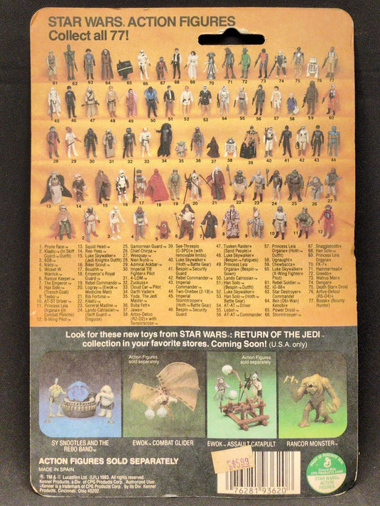 Vintage Kenner Star Wars Greedo 3.5-Inch Action Figure (79-Back Card) - Used
