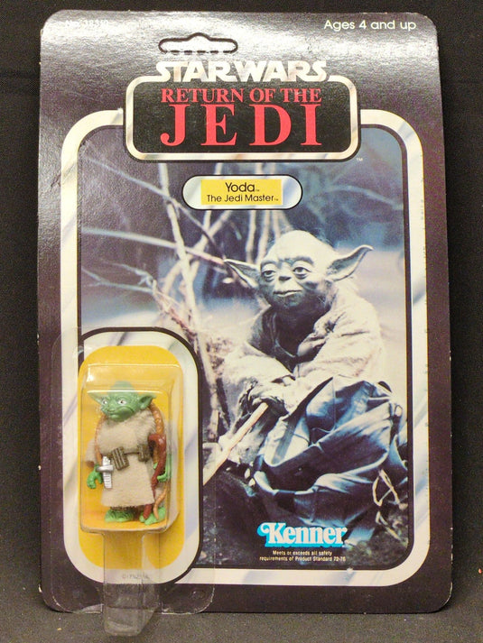 Vintage Kenner Star Wars Yoda 3.5-Inch Action Figure (65-Back, Left-Facing Photo Card) - Used