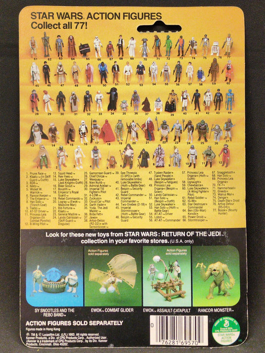 Vintage Kenner Star Wars Wicket W. Warrick 3.5-Inch Action Figure (77-Back Card) - Used