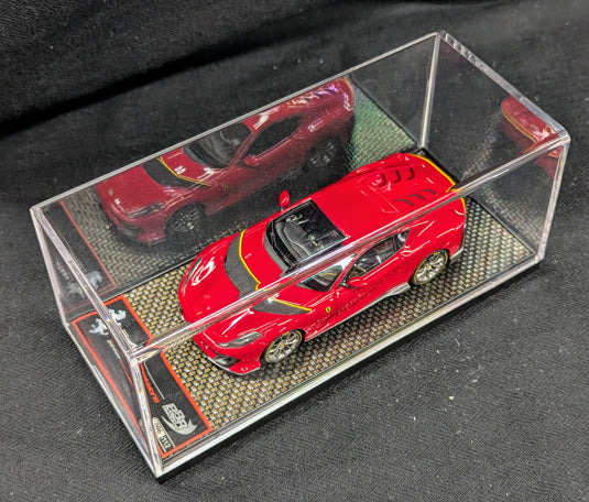 BBR CONCEPT43 1/43 Ferrari 812 Competizione Rosso Corsa Giallo Stripe - Used