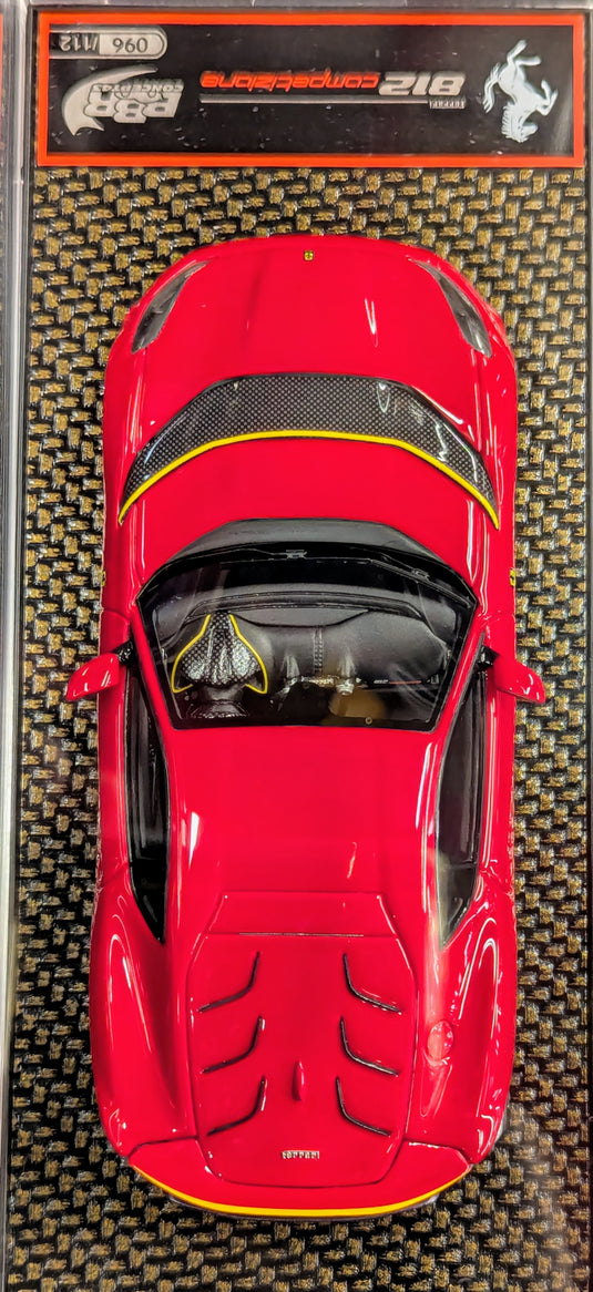 BBR CONCEPT43 1/43 Ferrari 812 Competizione Rosso Corsa Giallo Stripe - Used