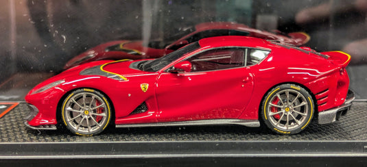 BBR CONCEPT43 1/43 Ferrari 812 Competizione Rosso Corsa Giallo Stripe - Used