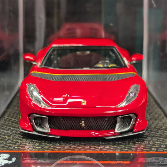 BBR CONCEPT43 1/43 Ferrari 812 Competizione Rosso Corsa Giallo Stripe - Used