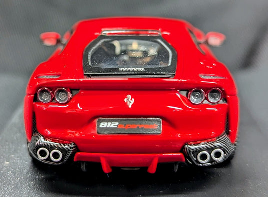 Looksmart Models 1/43 Ferrari 812 Superfast Rosso Scuderia LS467F - Used