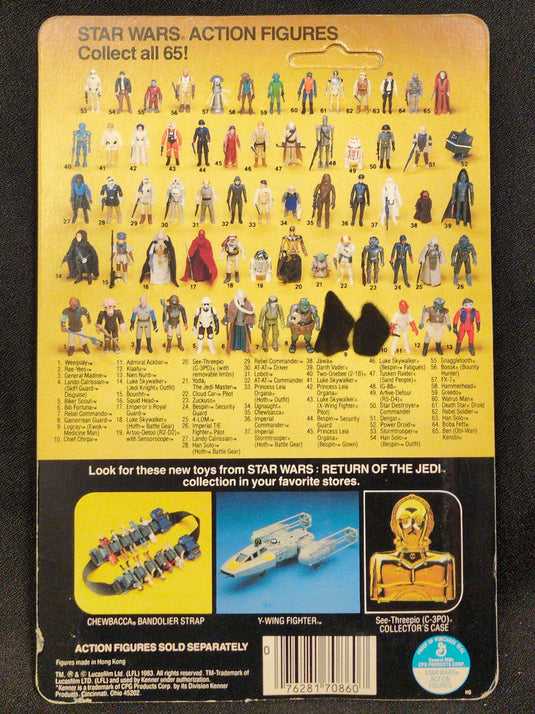 Vintage Kenner Star Wars Jawa 3.5-Inch Action Figure (65-Back Card) - Used