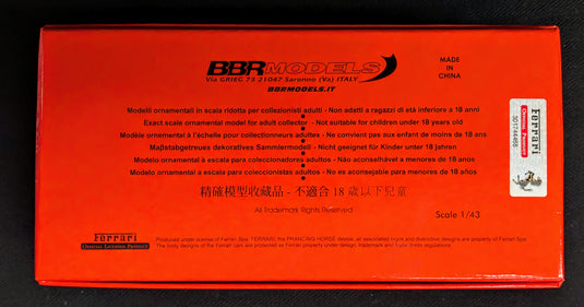BBR Models 1/43 Ferrari SF90 Stradale Rosso Corsa 322 228ADL - Used