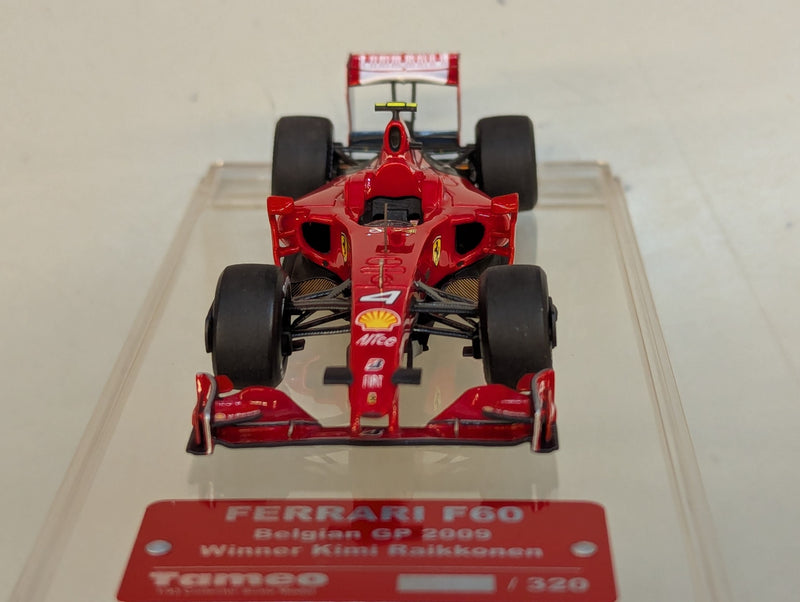 Carica immagine in Galleria Viewer, Tameo 1/43 Ferrari F60 Belgian GP 2009 Winner Kimi Raikkonen TB024 - Used
