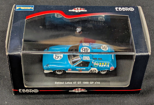 MMP EBBRO 1/43 SEKISUI LOTUS 47GT 1969 JAPAN GP
