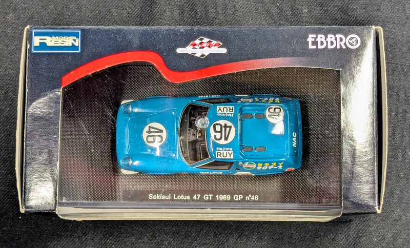 Carica immagine in Galleria Viewer, MMP EBBRO 1/43 SEKISUI LOTUS 47GT 1969 JAPAN GP #46 44207 - Used

