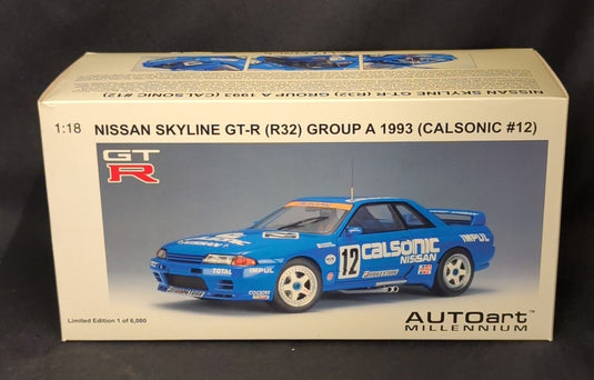 AUTOart Millennium 1/18 Nissan Skyline GT-R R32 Group A 1993 Calsonic