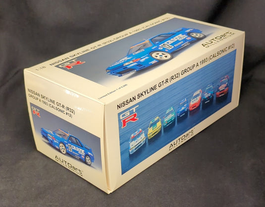 AUTOart Millennium 1/18 Nissan Skyline GT-R R32 Group A 1993 Calsonic #12 - Used