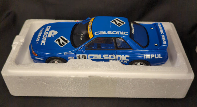 AUTOart Millennium 1/18 Nissan Skyline GT-R R32 Group A 1993 Calsonic #12 - Used