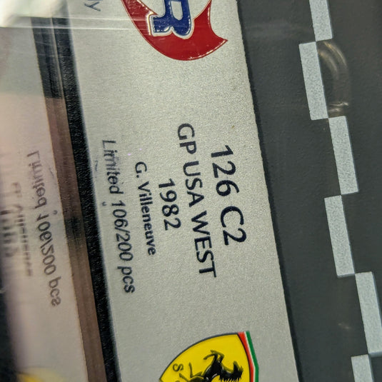 BBR 1/43 Ferrari 126 C2 GP USA West 1982