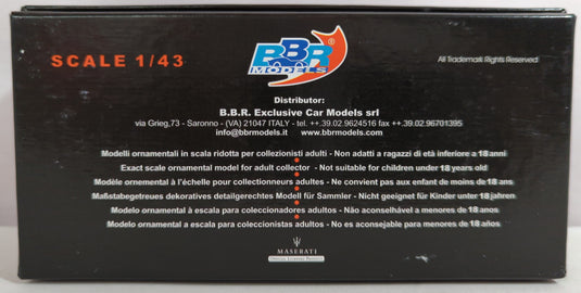 BBR Models 1/43 Maserati Quattroporte 1965 Dark Blue - Used