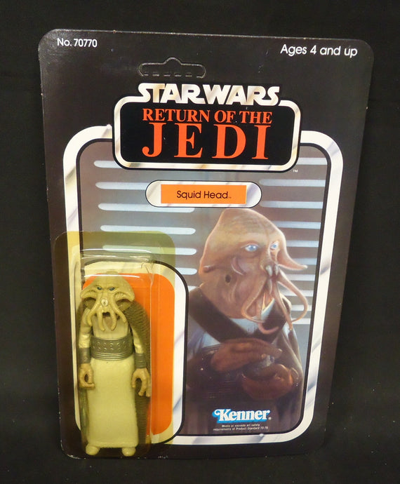 Vintage Kenner Star Wars Squid Head 3.5-Inch Action Figure (65-Back Card B) - Used